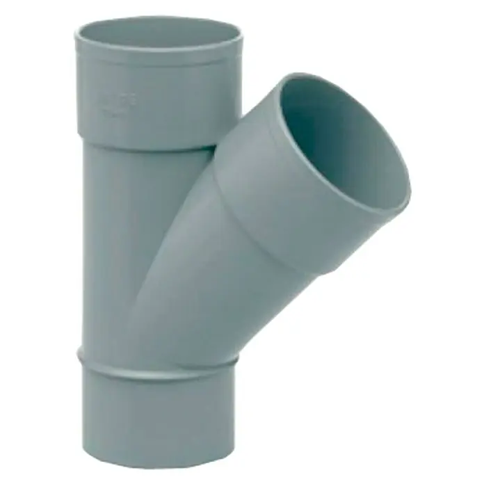 Derivación PVC simple M-H - 200 mm, 45 °, PVC