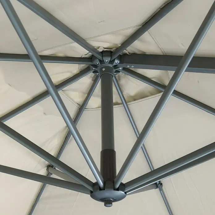 Derby Ravenna Pendelschirm Ax - Natur, L x B: 268 x 268 cm - Detailaufnahme
