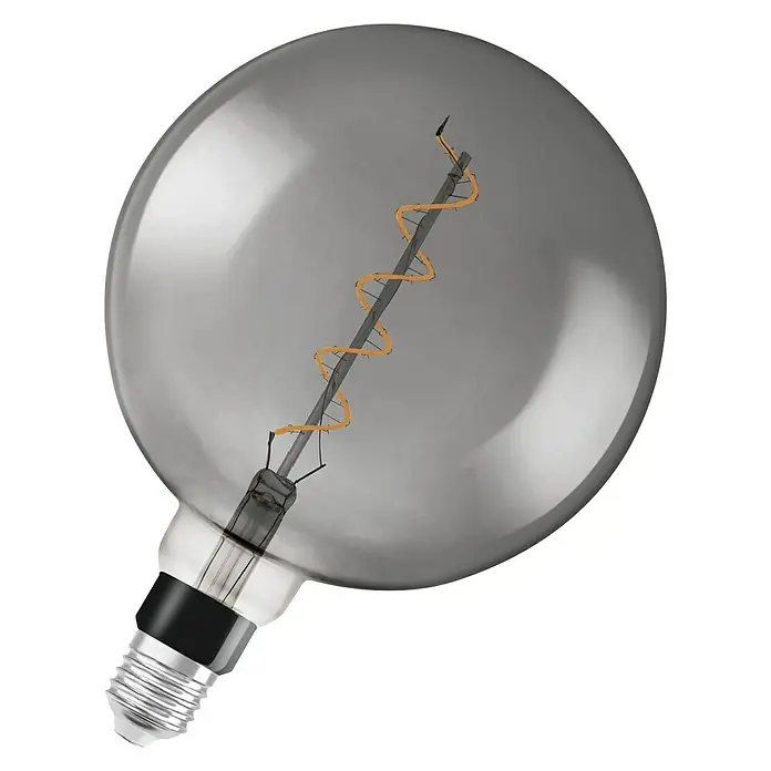 Osram Vintage 1906 LED-Leuchtmittel Big Globe - E27, 4 W, G200, Klar/Schwarz, Nicht Dimmbar - Vorderansicht