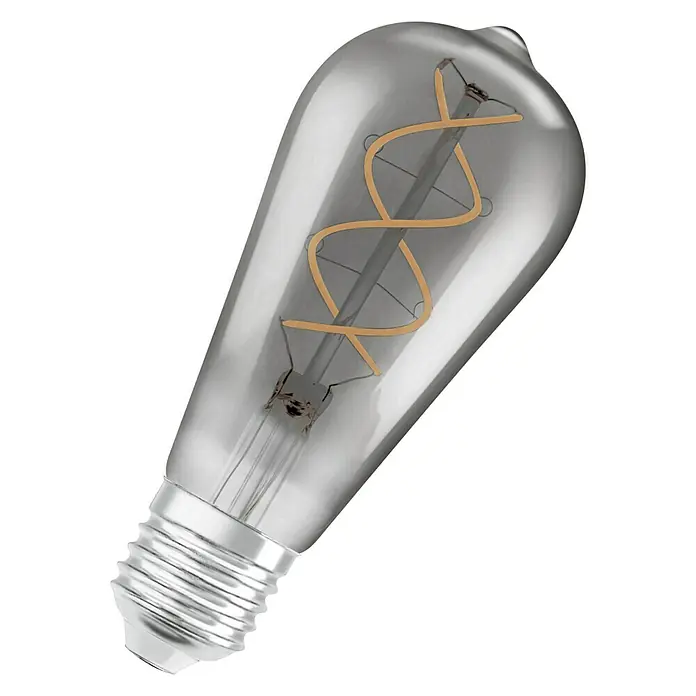 Osram Vintage 1906 LED žarulja - E27, 5 W, ST64, 140 lm, Smoky - Pogled sprijeda