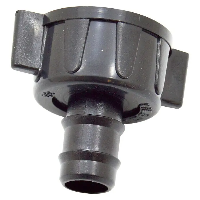 Conector para manguera goteo Hembra - ¾″, 16 mm, Plástico