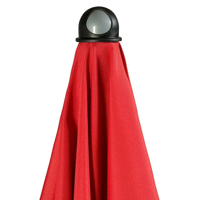 Doppler Sonnenschirm Sunline Waterproof III - Rot, 260 x 150 cm - Detailaufnahme