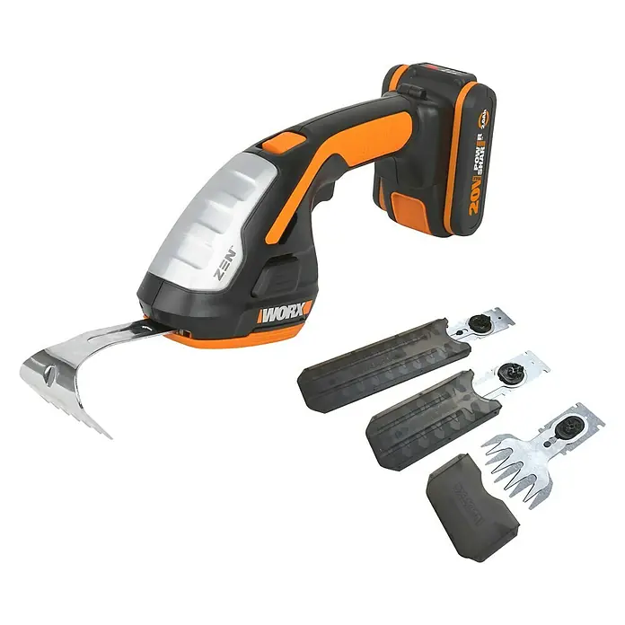 Worx Akku-Grasschere WG801E.5 - 20 V, Li-Ionen, 1 Akku, 2 Ah - Vorderansicht
