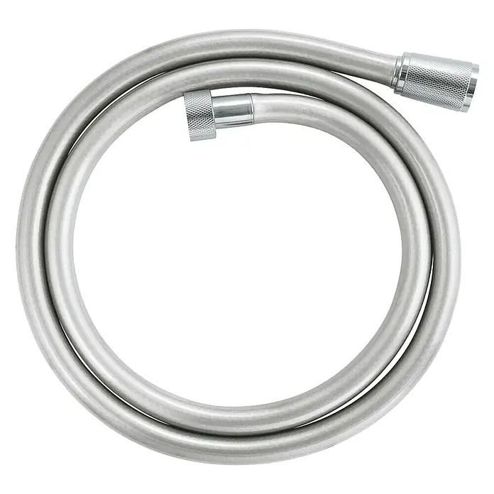 Grohe Brauseschlauch Silverflex Longlife - Länge: 125 cm, ½″, Kunststoff, Chrom - Vorderansicht