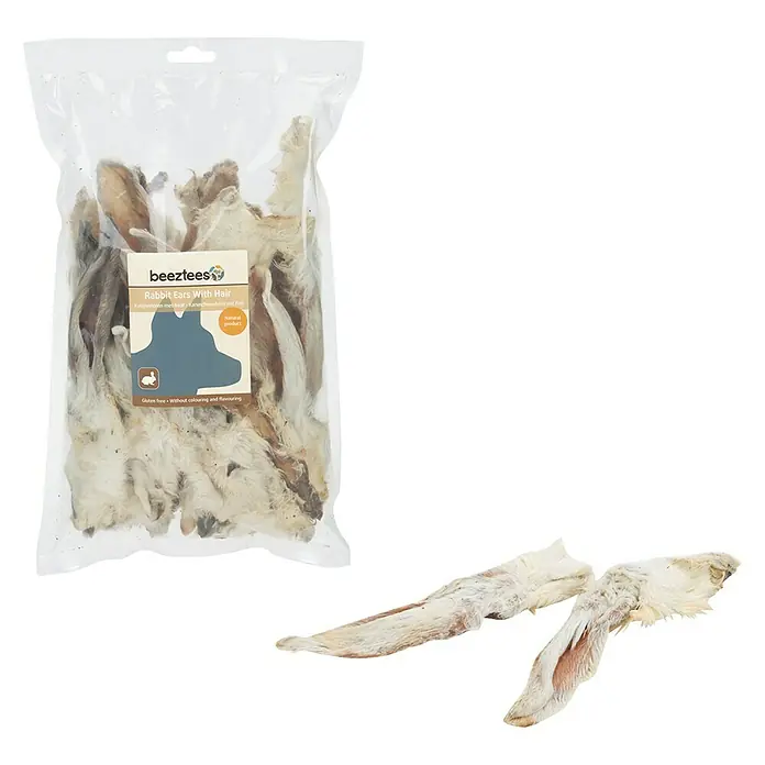 Beeztees Snack para perros Orejas de conejo - 200 g