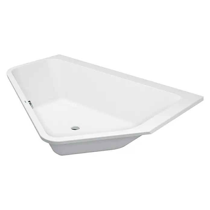 Duravit Badewanne Paiova 5 - 190 x 140 cm, Raumecke Rechts, Sanitäracryl, Weiß - Vorderansicht