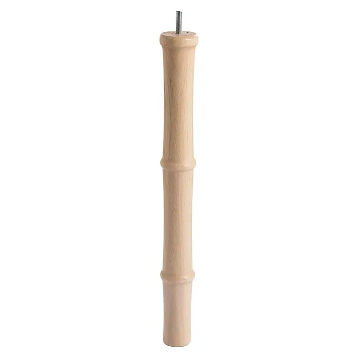Möbelfuß Madrid - Ø x L: 44 x 400 mm, M8, Holz, Oberfläche: Lackiert, Traglast: 50 kg