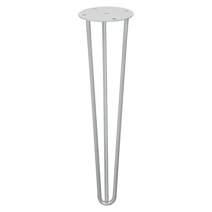 Möbelfuß Hairpin - Ø x L: 100 x 400 mm, Silber
