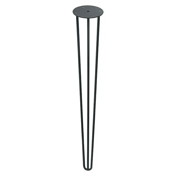 Möbelfuß Hairpin - Ø x L: 100 x 710 mm, Schwarz