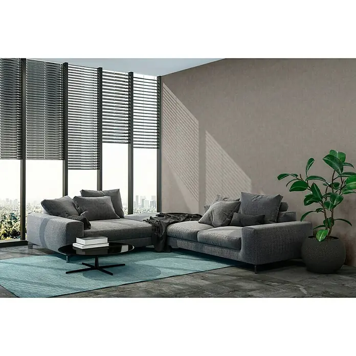 AS Creation New Walls Vliestapete Beton - Taupe, Betonoptik, 10,05 x 0,53 m - Stimmungsaufnahme