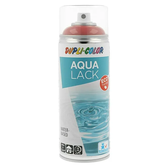 Dupli-Color Aqua Lackspray RAL 3000 - Feuerrot, Hochglänzend, 350 ml - Vorderansicht