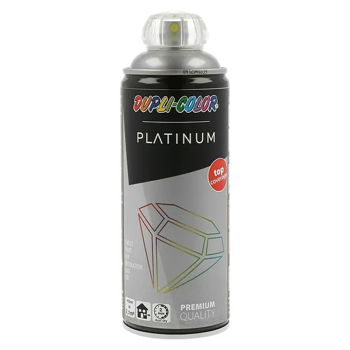 Dupli-Color Platinum Buntlack-Spray RAL 9007 - Graualuminium, 400 ml, Seidenmatt - Vorderansicht