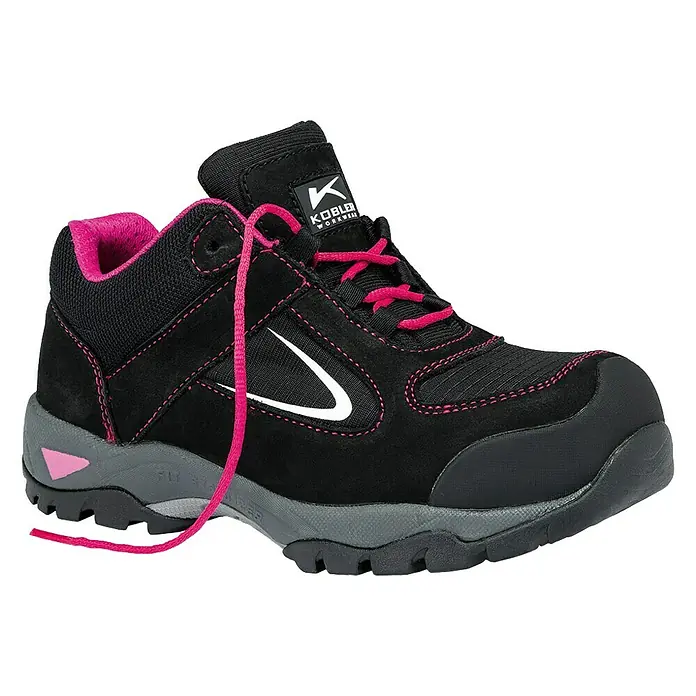 Kübler Pulse Damen-Sicherheitshalbschuh S3 - Farbe: Schwarz/Pink, Schuhgröße: 41, S3 - Vorderansicht