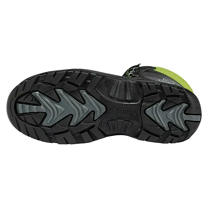 Kübler Forest Schnittschutz-Stiefel - Schuhgröße: 45, Schwarz/Neongelb, S3 - Ansicht von unten