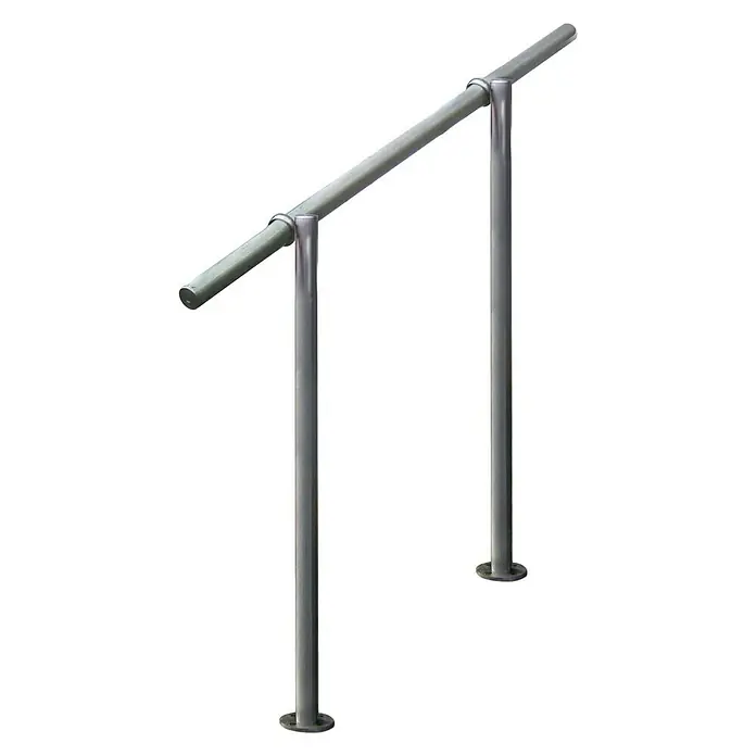 Treba Frewa Geländer-Set GE2 - Oberbodenmontage, Edelstahl V2A, Grau Metallic, Länge: 1.500 mm - Rechte Seitenansicht