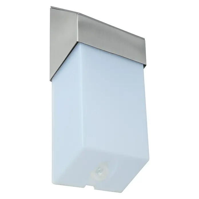 Lutec Aplique solar para exterior con sensor - Detector de movimiento, Blanco neutro, IP44