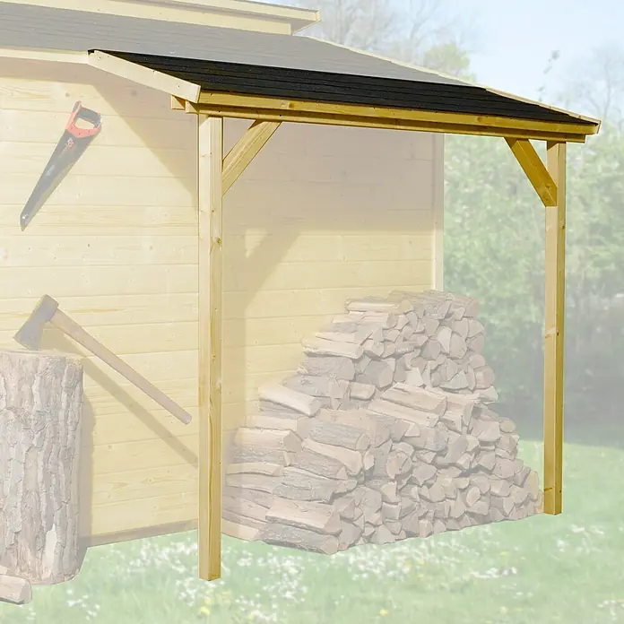 Weka Seitendach - Geeignet für: Weka Gartenhäuser, 2 x 0,8 m, Lasiert - Stimmungsaufnahme