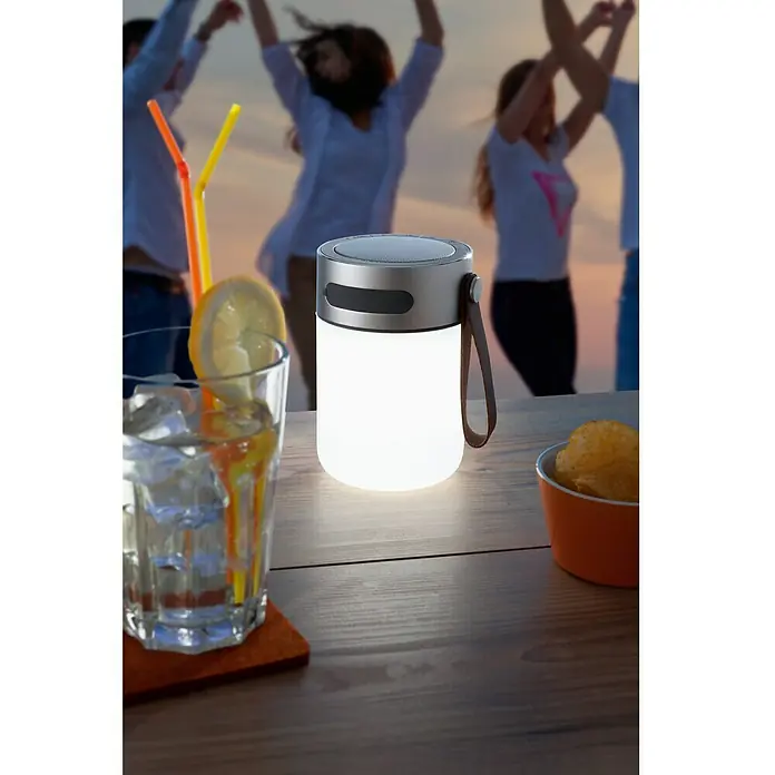 Starlux Luz de camping LED - Altavoz Bluetooth, 5.000 K, IP44