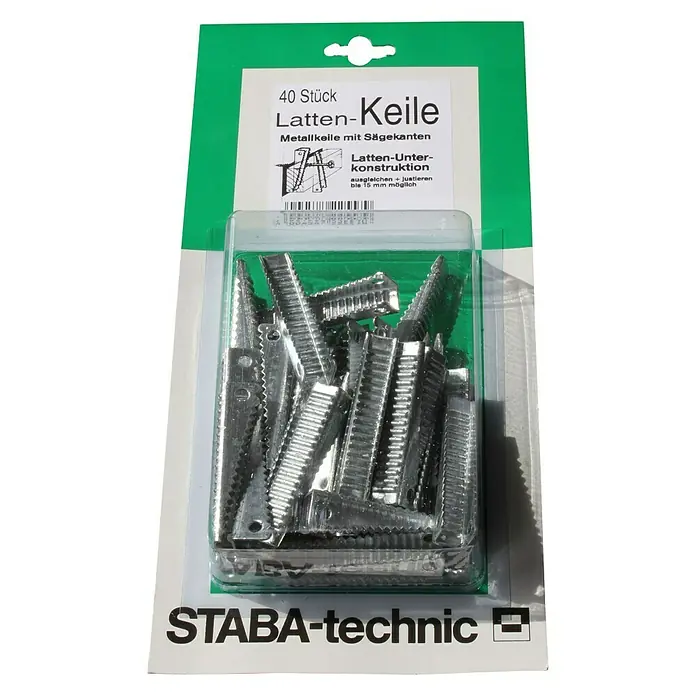 Staba Lattenkeile - 40 Stk. - Vorderansicht