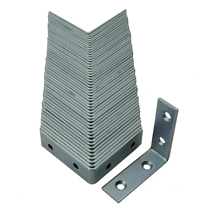 Kutnik za stolice - D x Š x V: 50 x 15 x 50 mm, 50 Kom., Čelik, Pocinčano - Pogled sprijeda