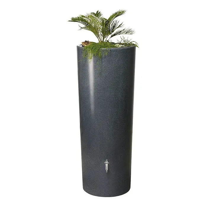 Garantia Modern Line Regenspeicher Stone 2 in 1 - 350 l, Lava, Ø x H: 62 x 150 cm - Detailaufnahme