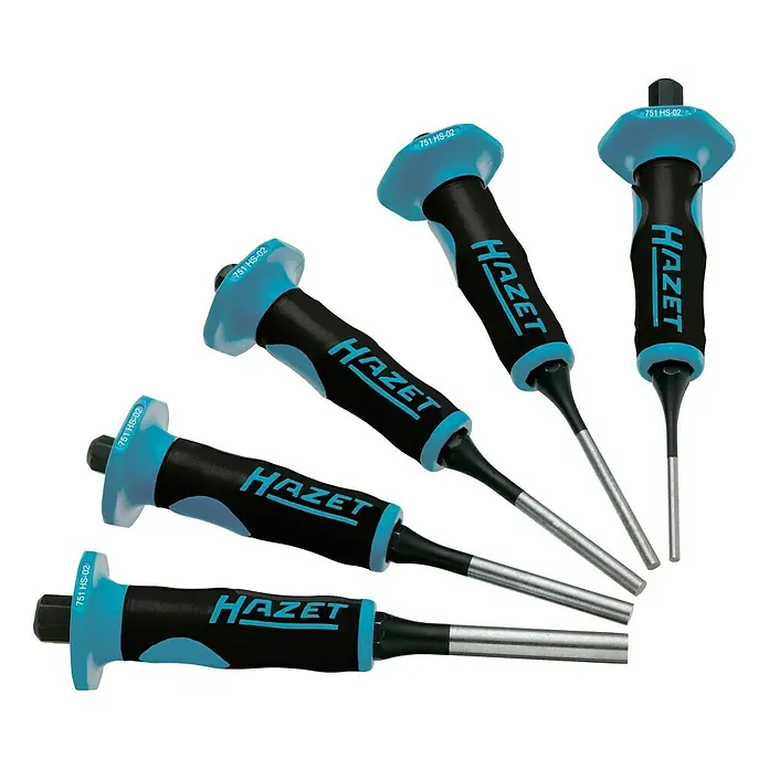 Hazet Splinttreiber-Set 751HS/5 - 5 -tlg., 3 mm - 8 mm - Vorderansicht