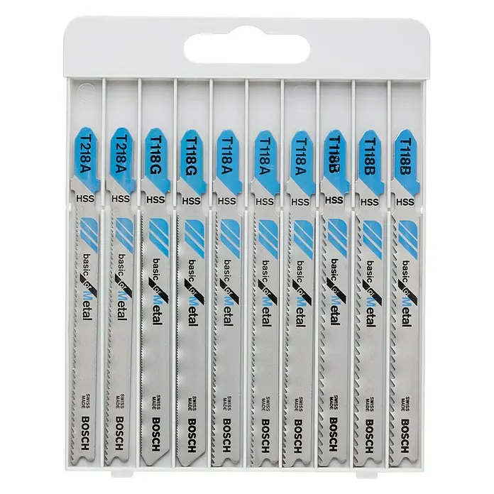 Bosch Set listova za pilu - 10 -dij., Metal - Pogled sprijeda