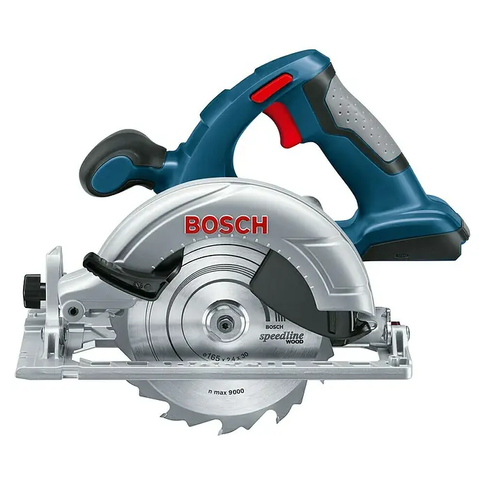 Bosch Professional Akku-Handkreissäge GKS 18 V-LI - 18 V, Li-Ionen, Ohne Akku, Sägeblatt: Ø 165 mm, 3.900 U/min - Linke Seitenansicht