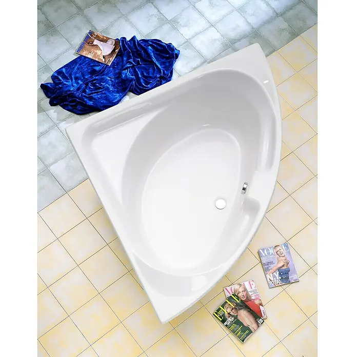 Ottofond Eckbadewanne Papeete - 136 x 136 cm, Sanitäracryl, Weiß - Stimmungsaufnahme