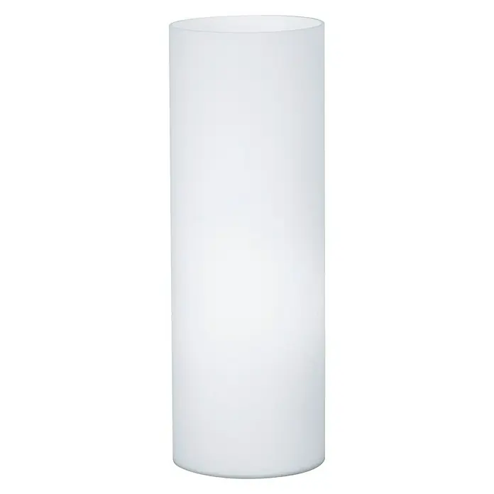 Eglo Tischleuchte rund Geo - 60 W, Ø x H: 120 mm x 35 cm, Weiß, Weiß, E27 - Vorderansicht