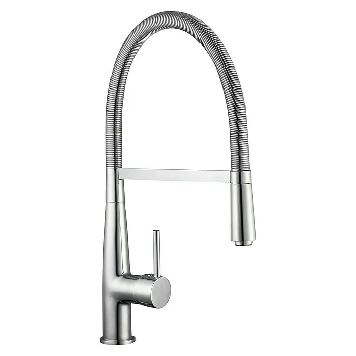 Camargue Spültischarmatur Girona - Chrom, Glänzend, Spiralfeder - Rechte Seitenansicht