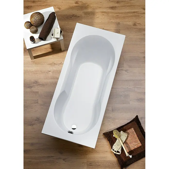 Ottofond Badewanne Colombo - 160 x 70 cm, Sanitäracryl, Weiß - Ansicht von oben