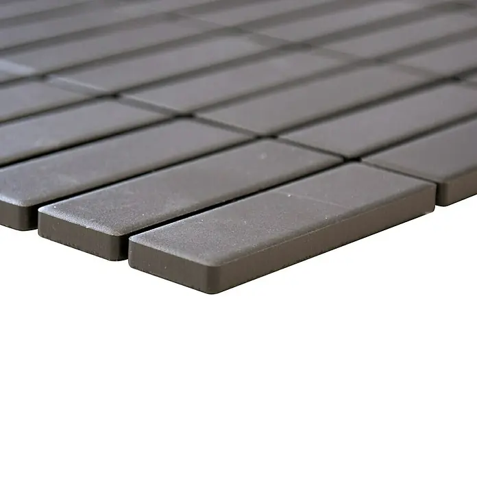 Mosaikfliese Uni CU ST 031 - 29,7 x 29 cm, Grau, Matt - Vorderansicht