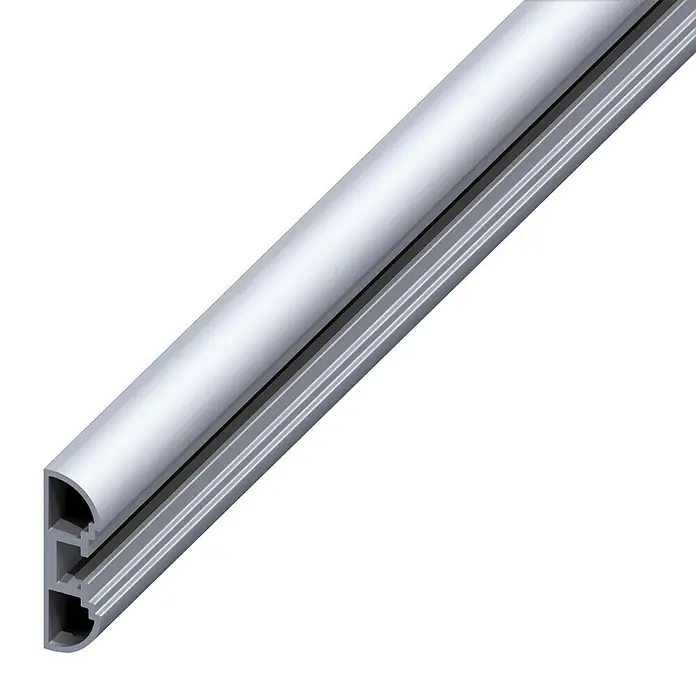 Kantoflex Coaxis Profil - 500 x 11 x 35,5 mm, Aluminium, Blank - Linke Seitenansicht
