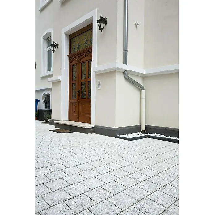 EHL Aquanit Straatsteen - Wit, 20 x 20 x 6 cm, Vierkant - Zijaanzicht rechts
