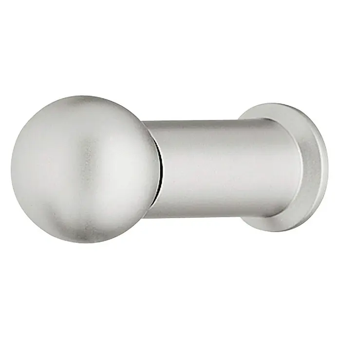 Garderobna kuka - Ø x D: 12 x 43 mm, Mjed, Poniklano, Mat - Pogled sprijeda
