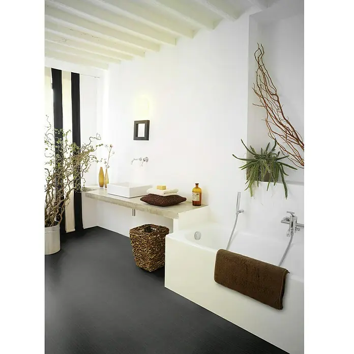 PVC-Bodenbelag Meterware Java - Noppe Schwarz, Breite: 200 cm - Stimmungsaufnahme