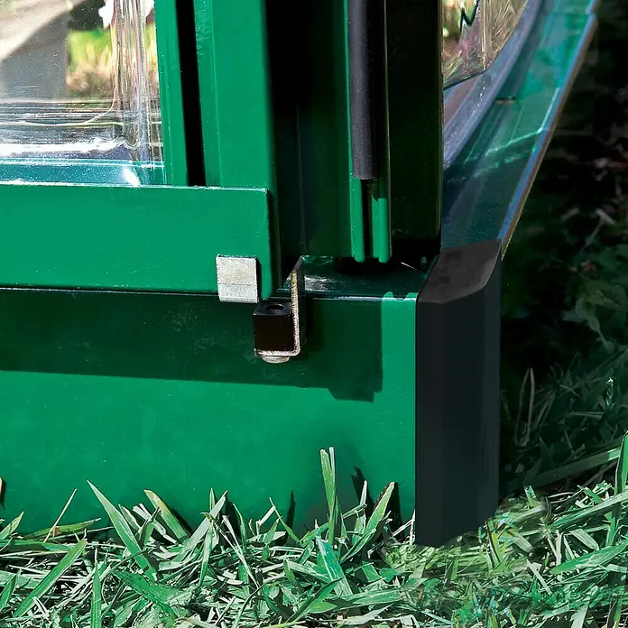 Palram – Canopia Gewächshaus Hybrid - 3,06 x 1,85 x 2,08 m, Polycarbonat, Glasstärke Seitenwände: 0,75 mm, Grün - Ansicht von unten
