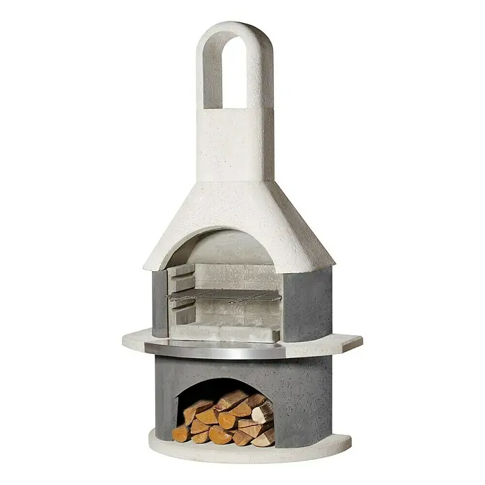 Buschbeck Grillkamin Stockholm - Hauptgrillfläche: 54 x 34 cm - Vorderansicht