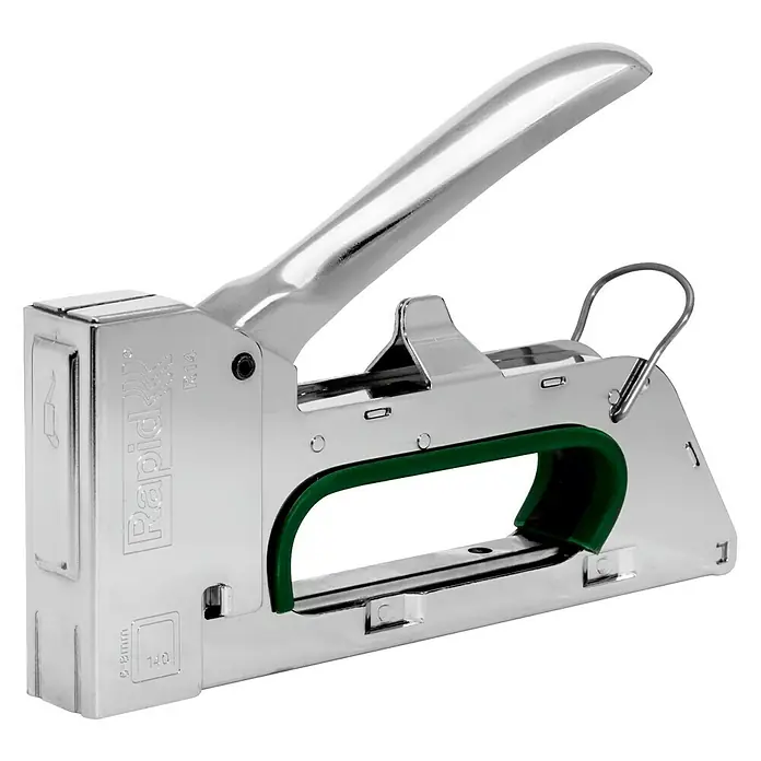 Rapid Handtacker R14 - Klammertiefe: 6 - 8 mm, Geeignet für: Flachdrahtklammern Nr. 140 - Linke Seitenansicht