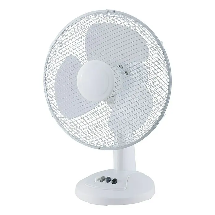 Proklima Tischventilator - Weiß, Durchmesser: 30 cm, 40 W, 1.890 m³/h - Vorderansicht