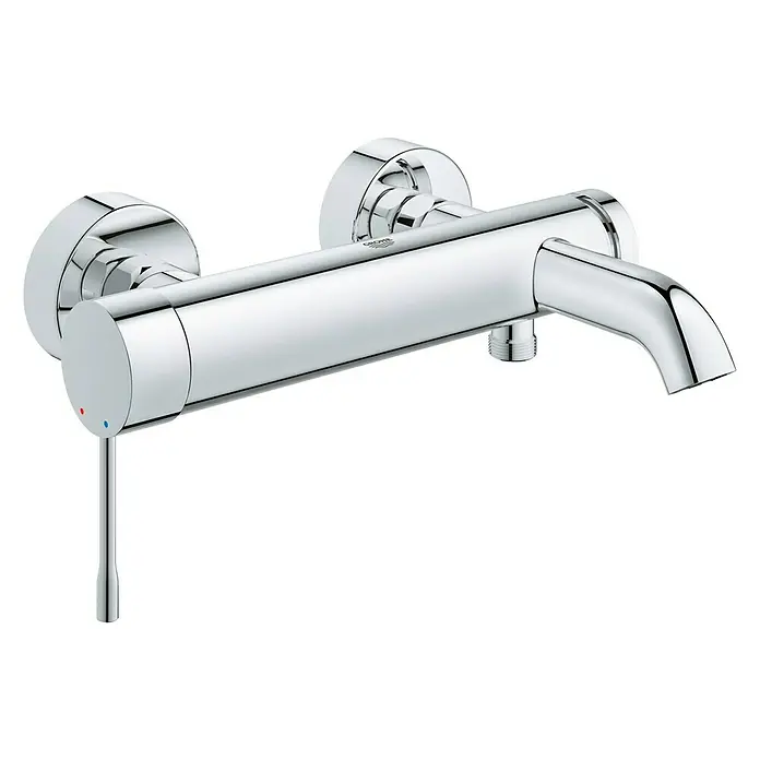 Grohe Essence Badewannenarmatur - Chrom, Glänzend - Vorderansicht
