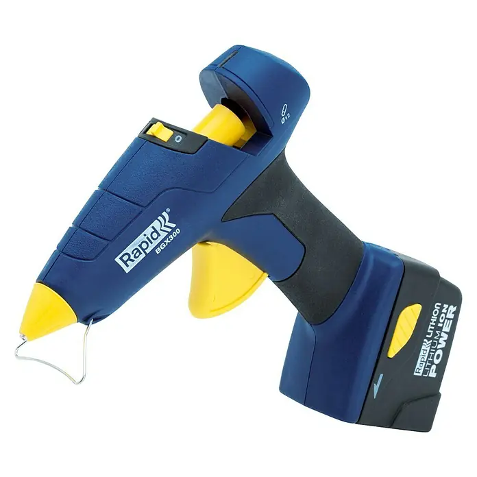 Rapid Akku-Heißklebepistole BGX 300 - 7,4 V, Li-Ionen, 2,6 Ah, 1 Akku, Durchmesser Klebepatrone: 12 mm