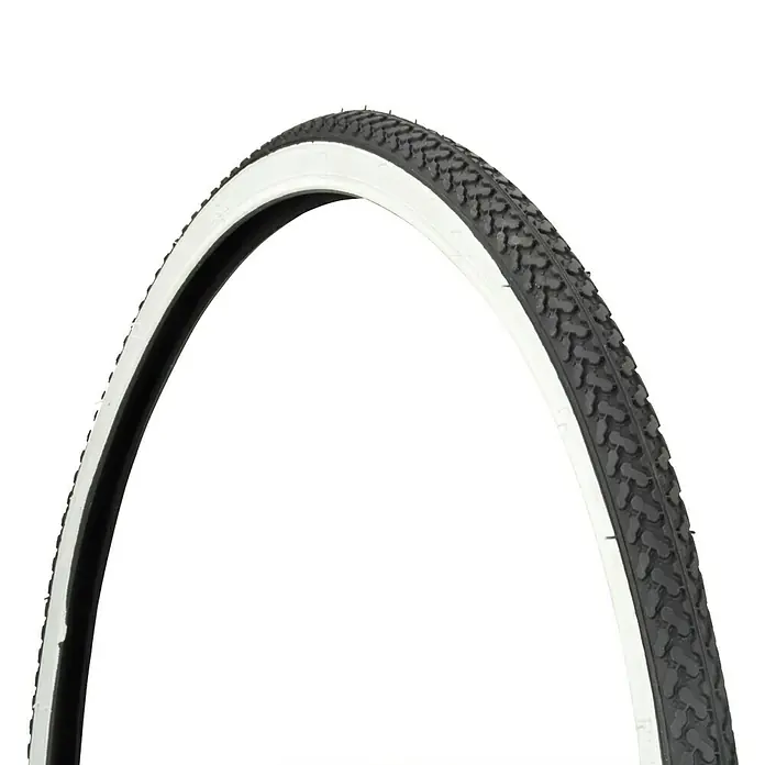 Fischer Fahrradreifen - Pannensicher, Schwarz/Weiß, Geeignet für: Straße, 28″ x 1⁵⁄₈ x 1⅜ - Rechte Seitenansicht