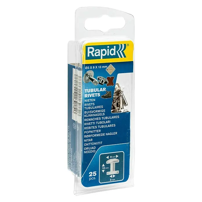 Rapid Šuplja zakovica - 9 x 3 x 13 mm, 25 Kom. - Pogled s lijeve strane