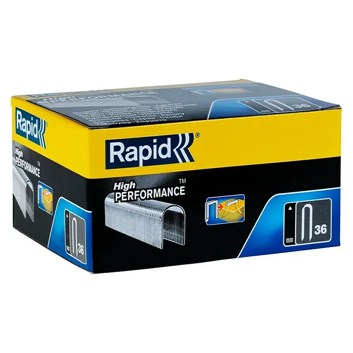 Rapid Kabelklammer Typ 36/14 - Geeignet für: Kabel bis Ø 6 mm, Länge: 14 mm, 1.000 Stk. - Linke Seitenansicht