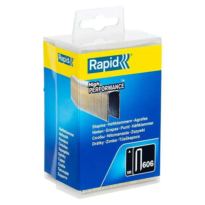 Rapid Schmalrückenklammer Typ 606 - 18 mm, Rückenbreite: 6 mm, 3.600 Stk. - Linke Seitenansicht
