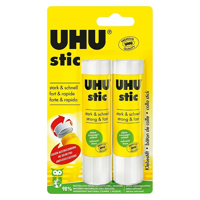 UHU Klebestift - 2 x 21 g - Vorderansicht