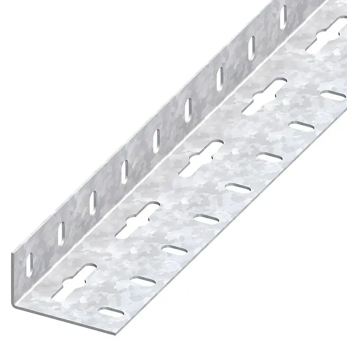 Kantoflex Winkelprofil - 1.000 x 35,5 x 65,6 mm, Stärke: 1,5 mm, Stahl, Verzinkt, Gelocht