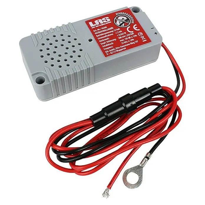 LAS Marderabwehrgerät - Betriebsspannung: 12 V, Frequenz: 23 kHz ± 10 % pulsierend - Vorderansicht